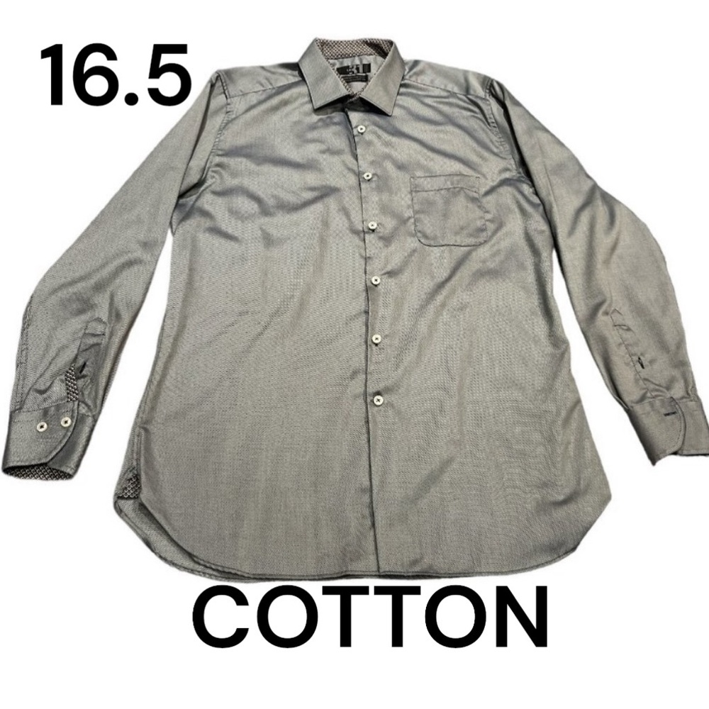 (16.5) SIMONS 🇨🇦 LE 31 Dress Shirt Contrast Collar and Cuff Size 16 1/2R